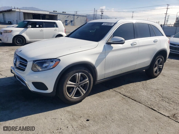 2019 Mercedes-Benz GLC with VIN WDC0G4JB6KV186291, listed as a Copart auction lot 44188095 with 71,579 mi miles and Salvage Title. Bid and sale history available at carsss.com. Image 1.