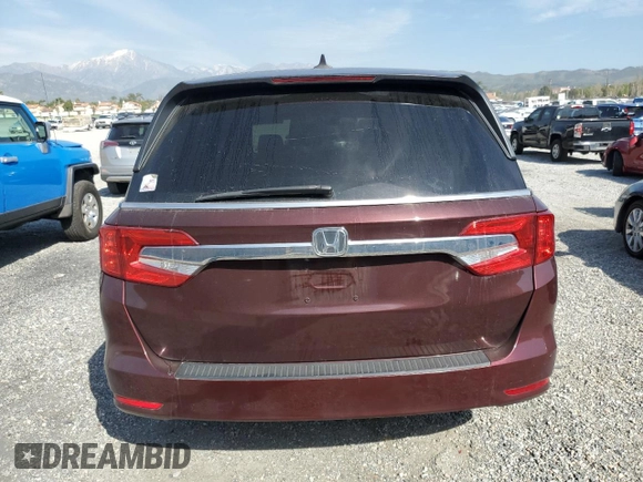 2019 Honda Odyssey EX-L with VIN 5FNRL6H79KB030170, listed as a Copart auction lot 50277315 with 65,528 mi miles and Salvage Title. Bid and sale history available at DreamBid. Image 6.