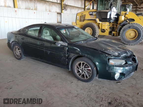 2004 Pontiac Grand Prix GTP with VIN 2G2WR524741124701, listed as a Copart auction lot 75262194 with 106,242 mi miles and Salvage Title. Bid and sale history available at carsss.com. Image 4.