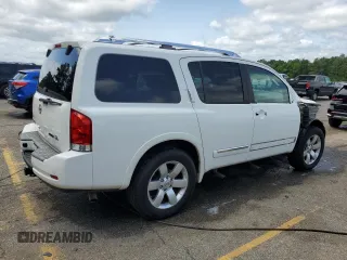 2011 Nissan Armada SV z VIN 5N1BA0ND7BN611338, wystawiony jako Copart lot #57069135 z przebiegiem 183 444 mil mil oraz Szkoda całkowita • Salvage title. Historia ofert i sprzedaży dostępna na DreamBid. Obrazek 3.