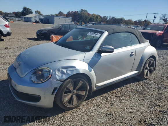 2013 Volkswagen Beetle 2.5L with VIN 3VW5P7ATXDM803952, listed as a Copart auction lot 76971934 with 211,449 mi miles and Salvage Title. Bid and sale history available at DreamBid. Image 1.