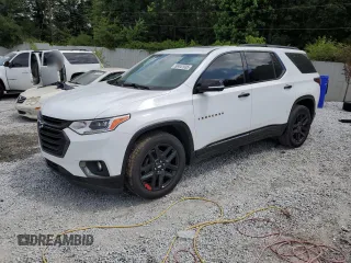 2020 Chevrolet Traverse Premier with VIN 1GNERKKW9LJ152034, listed as a Copart auction lot 58441935 with 92,092 mi miles and Salvage title. Bid and sale history available at DreamBid. Image 1.