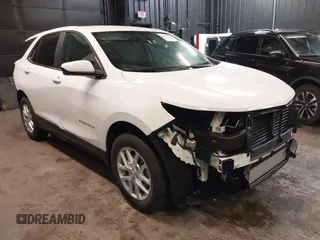 2023 Chevrolet Equinox LT with VIN 3GNAXUEG0PL105123, listed as a IAAI auction lot 42465118 with 10,530 mi miles and . Bid and sale history available at DreamBid. Image 1.