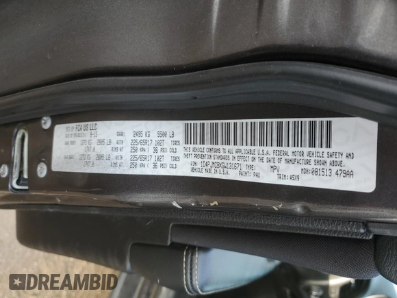 2016 Jeep Cherokee 75th Anniversary with VIN 1C4PJMCBXGW131671, listed as a Copart auction lot 82802204 with 102,795 mi miles and Salvage Title. Bid and sale history available at carsss.com. Image 14.