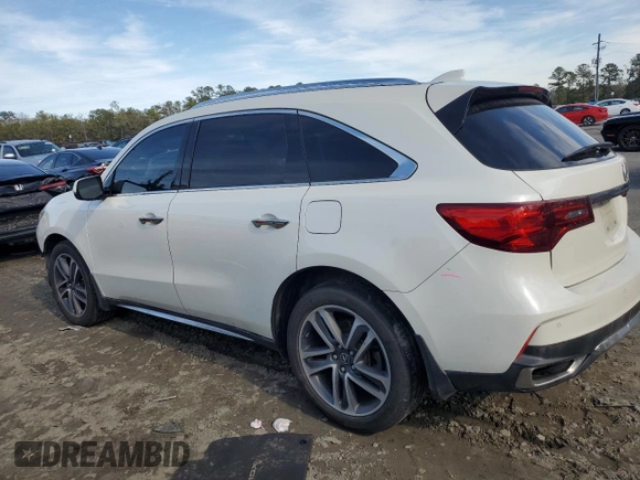 2017 Acura MDX w/Advance Pkg with VIN 5FRYD4H89HB015021, listed as a Copart auction lot 88557355 with 124,771 mi miles and Salvage Title. Bid and sale history available at carsss.com. Image 2.