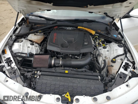 2019 Alfa Romeo Giulia Sport with VIN ZARFANAN6K7607194, listed as a Copart auction lot 57393415 with Not provided miles and Salvage title. Bid and sale history available at DreamBid. Image 11.
