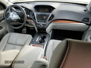2017 Acura MDX Sport Hybrid w/Advance Pkg with VIN 5FRYD7H71HB000196, listed as a Copart auction lot 75695694 with 0 mi miles and Salvage Title. Bid and sale history available at carsss.com. Image 8.