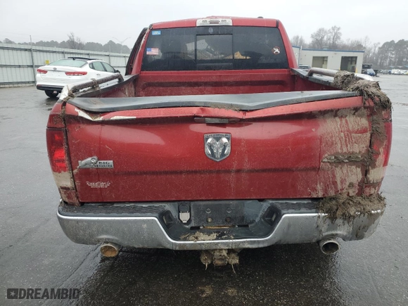 2010 Dodge Ram 1500 SLT with VIN 1D7RV1CT9AS133534, listed as a Copart auction lot 44978955 with 0 mi miles and Salvage Title. Bid and sale history available at carsss.com. Image 6.