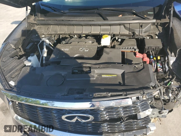 2023 Infiniti QX60 Sensory with VIN 5N1DL1GS2PC345895, listed as a Copart auction lot 53189265 with 25,865 mi miles and Salvage title. Bid and sale history available at DreamBid. Image 12.