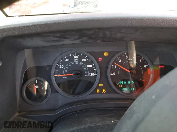 2007 Jeep Compass Limited with VIN 1J8FF57W17D169570, listed as a Copart auction lot 44238425 with 106,033 mi miles and Salvage Title. Bid and sale history available at carsss.com. Image 9.