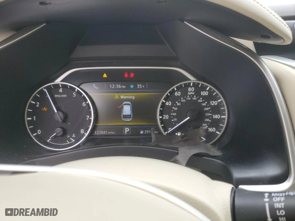 2018 Nissan Murano Platinum with VIN 5N1AZ2MG9JN199160, listed as a Copart auction lot 87759595 with 122,841 mi miles and Salvage Title. Bid and sale history available at carsss.com. Image 9.