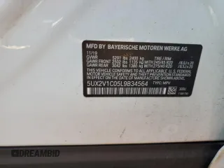 2020 BMW X4 xDrive30i with VIN 5UX2V1C05L9B34564, listed as a Copart auction lot 70014203 with 0 mi miles. Bid and sale history available at carsss.com. Image 12.