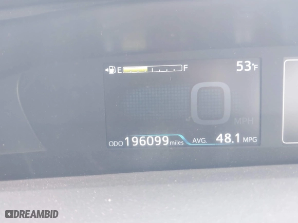 2020 Toyota Prius L Eco with VIN JTDKARFU8L3114786, listed as a IAAI auction lot 41804909 with 196,099 mi miles. Bid and sale history available at carsss.com. Image 15.