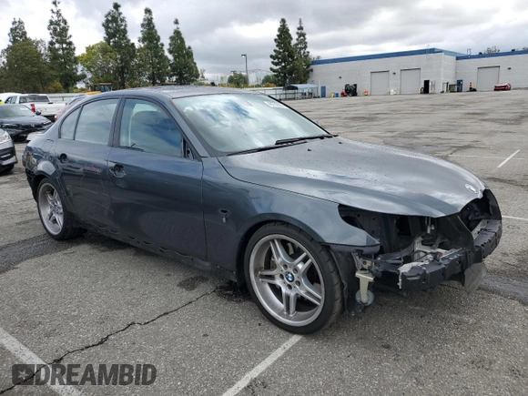 2008 BMW 5 Series 550i with VIN WBANW53568CT54587, listed as a Copart auction lot 48753895 with 334,360 mi miles and Salvage Title. Bid and sale history available at carsss.com. Image 4.