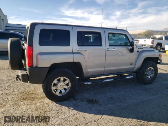 2007 Hummer H3 SUV with VIN 5GTDN13E378208605, listed as a Copart auction lot 82049904 with 129,055 mi miles and Salvage Title. Bid and sale history available at DreamBid. Image 3.