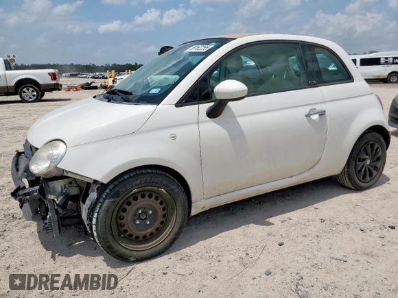 2012 FIAT 500 Pop with VIN 3C3CFFDR2CT382356, listed as a Copart auction lot 58162255 with 199,031 mi miles and Salvage title. Bid and sale history available at DreamBid. Image 1.