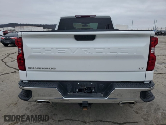 2021 Chevrolet Silverado 1500 LT with VIN 1GCRYDED0MZ108834, listed as a Copart auction lot 44818655 with 43,207 mi miles and Salvage Title. Bid and sale history available at DreamBid. Image 6.
