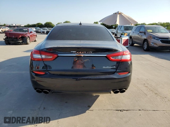 2016 Maserati Quattroporte S with VIN ZAM56RPA2G1191797, listed as a Copart auction lot 57867443 with 110,806 mi miles. Bid and sale history available at carsss.com. Image 6.