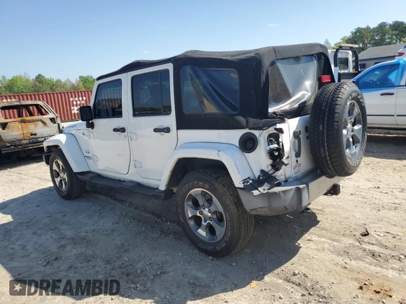 2017 Jeep Wrangler Unlimited Sahara with VIN 1C4BJWEG4HL504429, listed as a Copart auction lot 51370715 with 52,286 mi miles and Salvage Title. Bid and sale history available at carsss.com. Image 2.