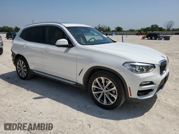 2019 BMW X3 sDrive30i with VIN 5UXTR7C57KLE97733, listed as a Copart auction lot 50323485 with 103,917 mi miles and Salvage Title. Bid and sale history available at carsss.com. Image 4.