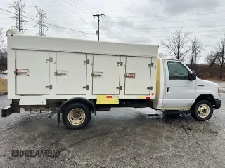 2017 Ford Econoline Commercial with VIN 1FDXE4FS0HDC69020, listed as a Copart auction lot 87970525 with 165,607 mi miles and Clean Title. Bid and sale history available at carsss.com. Image 8.