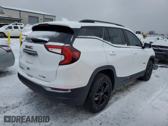 2022 GMC Terrain AT4 with VIN 3GKALYEV8NL153545, listed as a Copart auction lot 87450024 with 85,176 mi miles and Salvage Title. Bid and sale history available at DreamBid. Image 3.