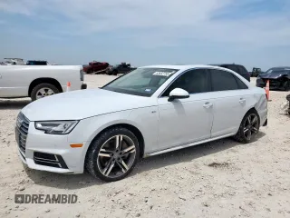 2018 Audi A4 Premium Plus with VIN WAUENAF47JA074256, listed as a Copart auction lot 63832755 with 73,674 mi miles and Salvage title. Bid and sale history available at DreamBid. Image 1.
