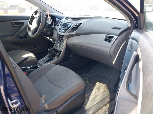 2014 Hyundai Elantra Limited with VIN 5NPDH4AE3EH478872, listed as a IAAI auction lot 41654207 with 1 mi miles. Bid and sale history available at carsss.com. Image 5.