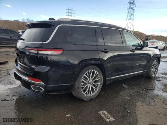 2024 Jeep Grand Cherokee L Summit Reserve with VIN 1C4RJKEG9R8928376, listed as a Copart auction lot 44939435 with 4,873 mi miles and Salvage Title. Bid and sale history available at carsss.com. Image 3.
