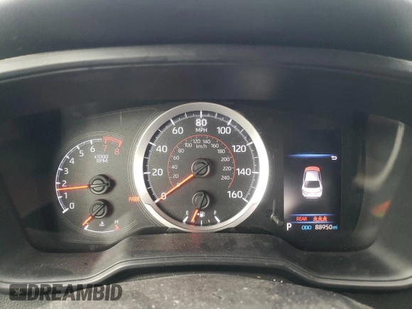 2020 Toyota Corolla SE with VIN JTDS4RCE4LJ021618, listed as a Copart auction lot 47934875 with 88,950 mi miles and Salvage Title. Bid and sale history available at DreamBid. Image 9.