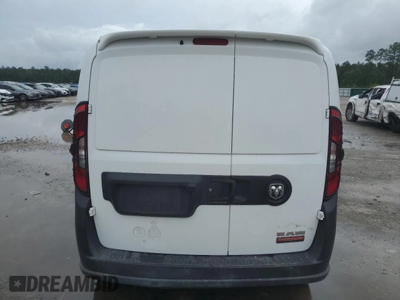 2019 Ram ProMaster City Cargo Tradesman with VIN ZFBHRFAB9K6M61891, listed as a Copart auction lot 56733985 with 81,763 mi miles and Salvage title. Bid and sale history available at DreamBid. Image 6.
