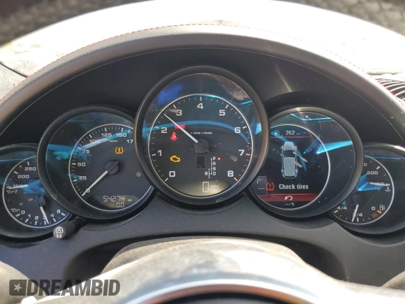 2016 Porsche Cayenne GTS with VIN WP1AD2A20GLA76054, listed as a Copart auction lot 55176615 with 54,274 mi miles and Salvage title. Bid and sale history available at DreamBid. Image 9.