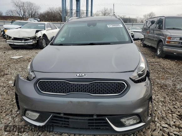 2017 Kia Niro EX with VIN KNDCC3LC8H5090301, listed as a Copart auction lot 51386065 with 57,279 mi miles and Salvage Title. Bid and sale history available at carsss.com. Image 5.