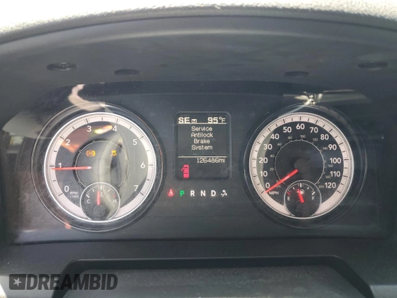 2021 Ram 1500 Tradesman with VIN 1C6RR6FG4MS524919, listed as a Copart auction lot 61338335 with 126,486 mi miles and Salvage title. Bid and sale history available at DreamBid. Image 9.