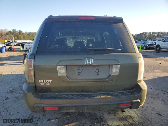 2006 Honda Pilot EX-L with RES with VIN 5FNYF28636B005046, listed as a Copart auction lot 87370014 with 249,354 mi miles and Salvage Title. Bid and sale history available at carsss.com. Image 6.