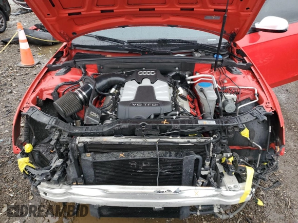 2013 Audi S4 Premium Plus with VIN WAUDGAFL0DA076190, listed as a Copart auction lot 80737894 with 107,369 mi miles and Salvage Title. Bid and sale history available at carsss.com. Image 12.