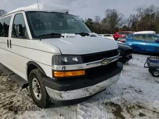 2019 Chevrolet Express Passenger LT с VIN 1GAZGPFG6K1214321, выставлен на аукционе Copart как лот 41398235 с пробегом 109 557 миль миль и Списание • Salvage title. История ставок и продаж доступна на DreamBid. Изображение 12.