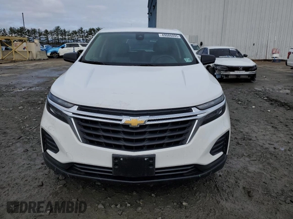 2024 Chevrolet Equinox LS with VIN 3GNAXHEG7RL323456, listed as a Copart auction lot 49086095 with 8,591 mi miles and Salvage title. Bid and sale history available at DreamBid. Image 5.