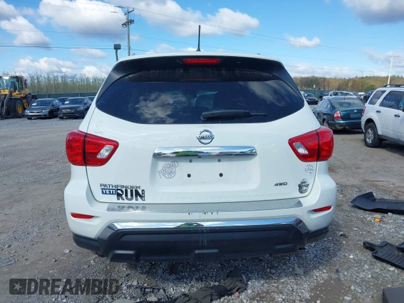 2017 Nissan Pathfinder SV z VIN 5N1DR2MM8HC683314, wystawiony jako IAAI lot #42013028 z przebiegiem 68 920 mil mil oraz . Historia ofert i sprzedaży dostępna na DreamBid. Obrazek 16.