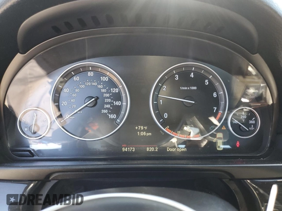 2012 BMW 5 Series 550i with VIN WBAFR9C53CDV58317, listed as a Copart auction lot 48125105 with 94,173 mi miles and Salvage Title. Bid and sale history available at carsss.com. Image 9.