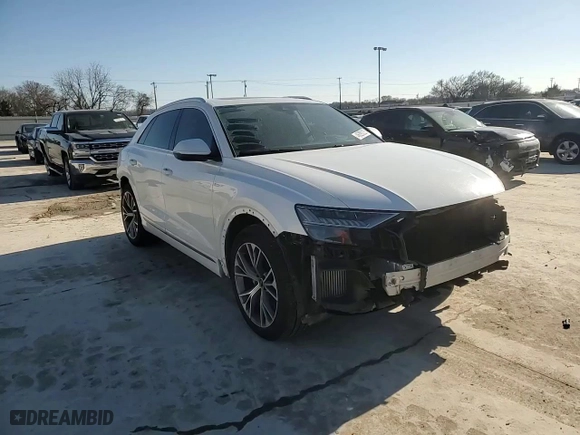 2021 Audi Q8 Prestige with VIN WA1FVAF17MD006212, listed as a Copart auction lot 46229225 with 57,061 mi miles and Salvage Title. Bid and sale history available at carsss.com. Image 11.