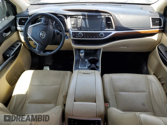 2017 Toyota Highlander Hybrid Limited with VIN 5TDDGRFH7HS032175, listed as a Copart auction lot 58597285 with 70,561 mi miles and Salvage title. Bid and sale history available at DreamBid. Image 8.