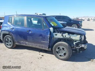2017 Jeep Renegade Sport with VIN ZACCJAAH4HPF74031, listed as a IAAI auction lot 41391549 with 81,780 mi miles. Bid and sale history available at carsss.com. Image 1.