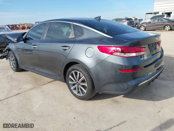 2019 Kia Optima LX with VIN 5XXGT4L3XKG376676, listed as a IAAI auction lot 41679981 with 57,211 mi miles. Bid and sale history available at carsss.com. Image 3.