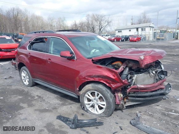 2016 Chevrolet Equinox LT with VIN 2GNFLFEK8G6248164, listed as a IAAI auction lot 41986960 with 66,679 mi miles. Bid and sale history available at carsss.com. Image 1.