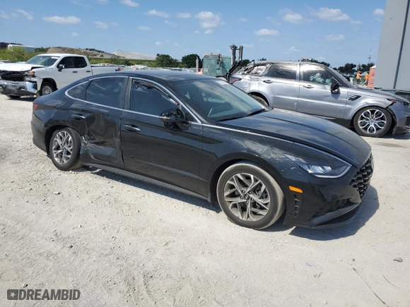 2022 Hyundai Sonata SEL with VIN KMHL14JA4NA220912, listed as a Copart auction lot 52080794 with 34,071 mi miles and Non Repairable. Bid and sale history available at carsss.com. Image 4.