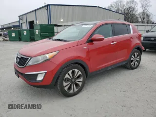 2012 Kia Sportage SX with VIN KNDPCCA62C7263760, listed as a Copart auction lot 88051075 with 124,105 mi miles and Salvage title. Bid and sale history available at DreamBid. Image 1.