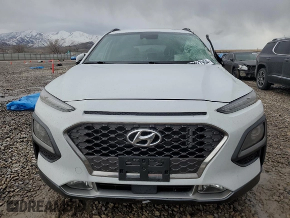 2019 Hyundai Kona Ultimate with VIN KM8K5CA51KU221572, listed as a Copart auction lot 85927904 with 0 mi miles and Salvage Title. Bid and sale history available at carsss.com. Image 5.