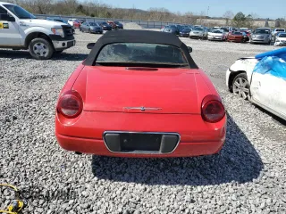 2002 Ford Thunderbird w/Hardtop Premium with VIN 1FAHP60A12Y122693, listed as a Copart auction lot 48224915 with 170,354 mi miles and Clean Title. Bid and sale history available at carsss.com. Image 6.