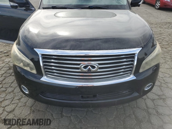 2012 Infiniti QX56 7-passenger with VIN JN8AZ2NE1C9016500, listed as a Copart auction lot 74600284 with 145,656 mi miles and Salvage Title. Bid and sale history available at carsss.com. Image 12.